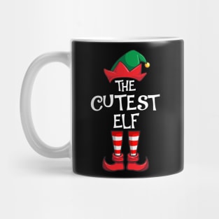 Cutest Elf Matching Family Christmas Cute Mug